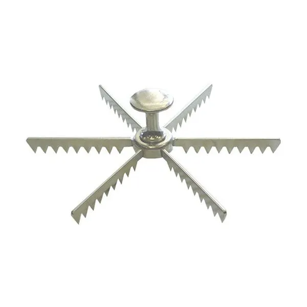 Economy Aluminum Cake / Pie Marker w/ Knob, 6 Cut