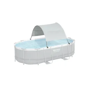 Flowclear 58746E-BW Oval/Rectangular Pool Canopy
