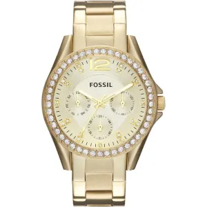 Fossil Riley ES3203 Women's Watch with Crystal Accents and Stainless Steel Bracelet Band