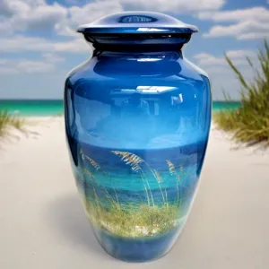 Gulf Waters Cremation Urn| Themed Beach urn | Themed Ocean Urn |