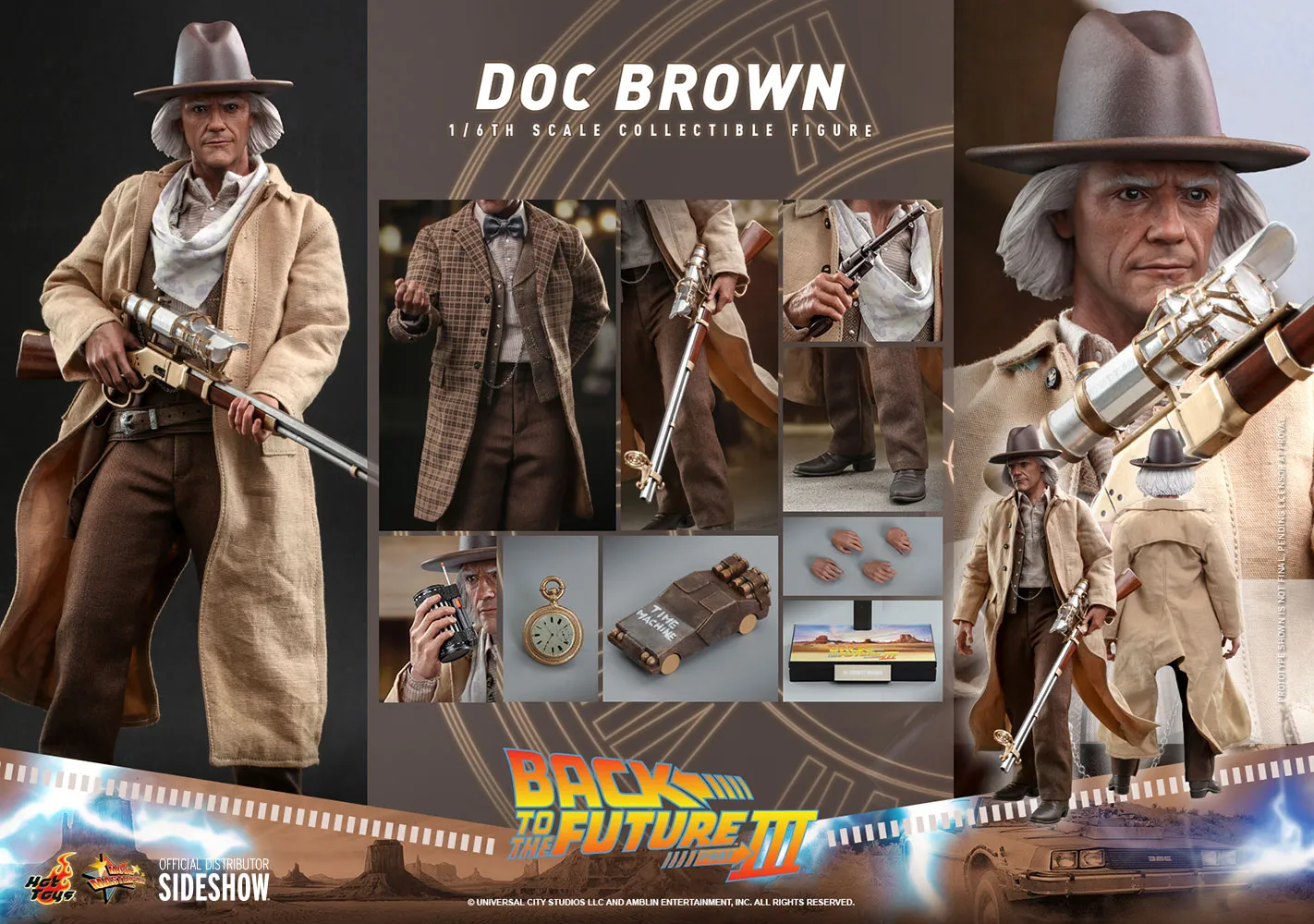 Hot Toys 1/6 Scale Figure - Back to the Future Part III - Doc Brown