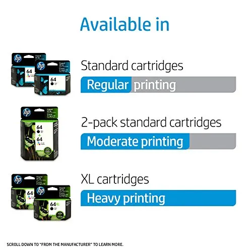HP 64 Tri-Color Original Ink Cartridge (N9J89AN)