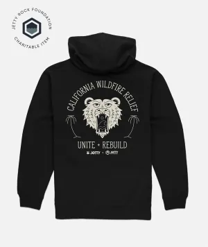 JRF California Wildfire Relief Hoodie - Black