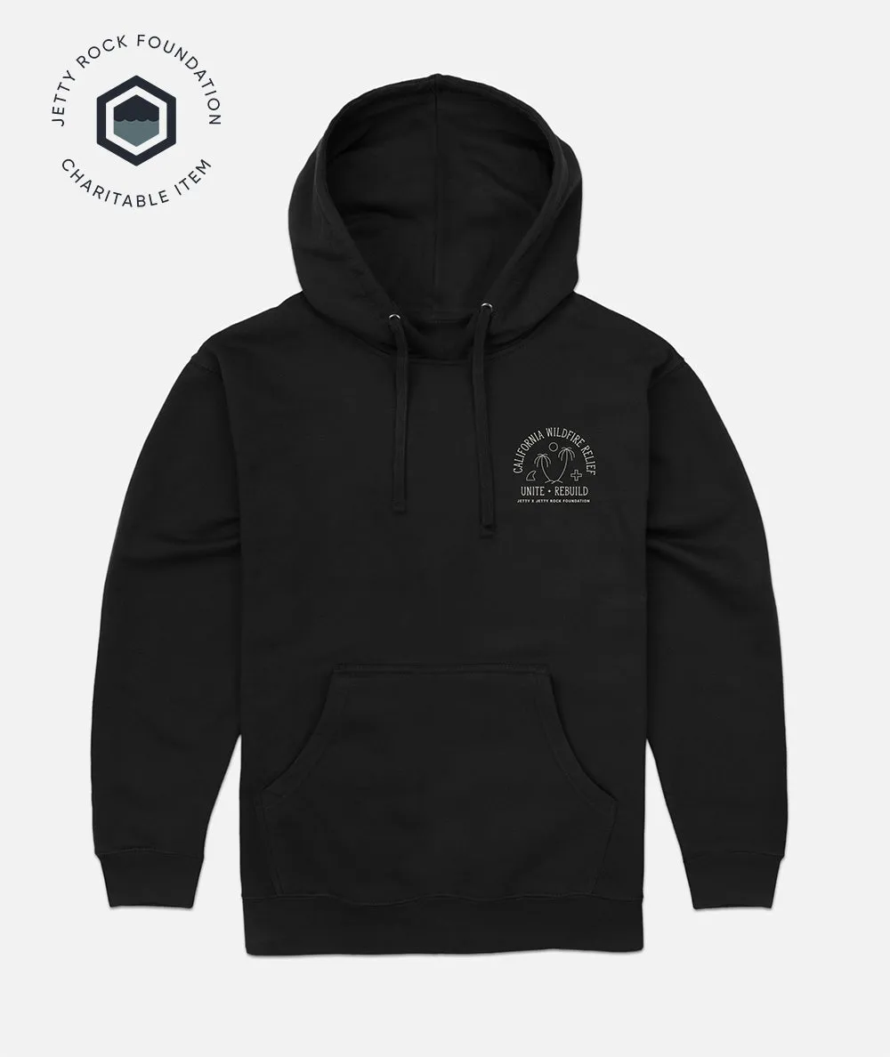 JRF California Wildfire Relief Hoodie - Black