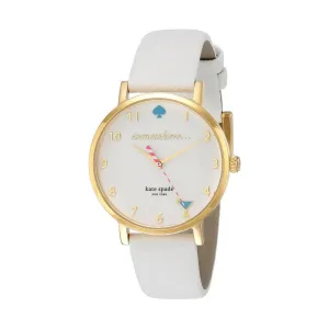 Kate Spade 1YRU0765 Metro White Enamel Dial Women's Watch