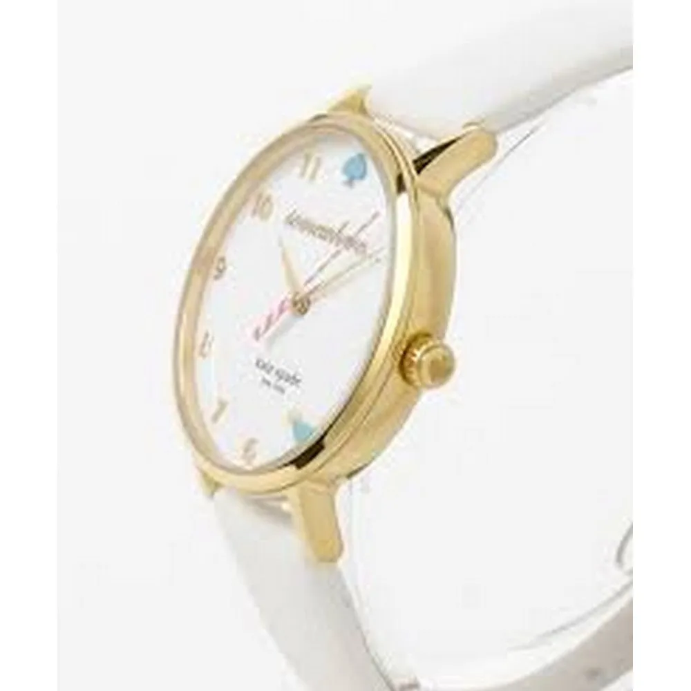 Kate Spade 1YRU0765 Metro White Enamel Dial Women's Watch