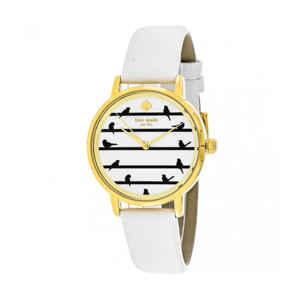 KATE SPADE KSW1043 Metro Bird on Wire White Dial Women's Watch