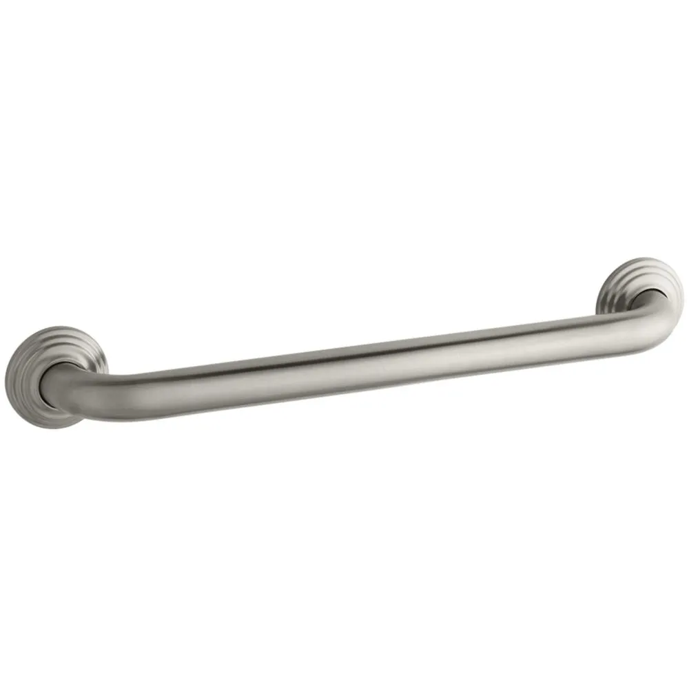 Kohler K-10541-BN Traditional 18-Inch Grab Bar, Vibrant Brushed Nickel