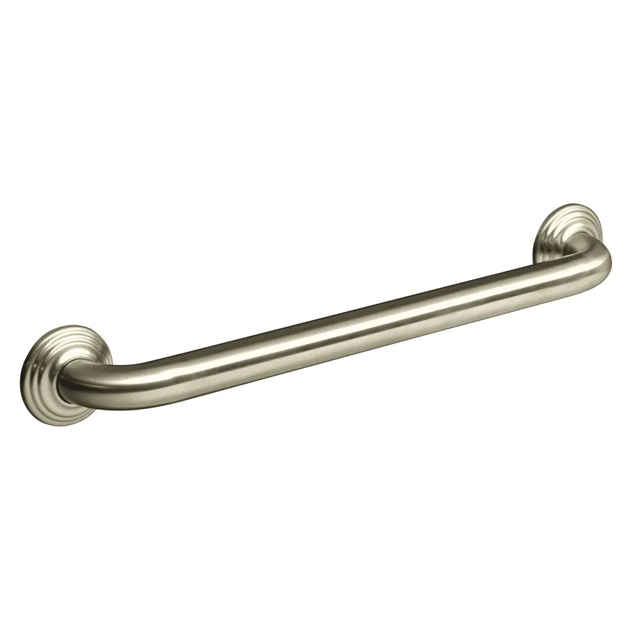 Kohler K-10541-BN Traditional 18-Inch Grab Bar, Vibrant Brushed Nickel
