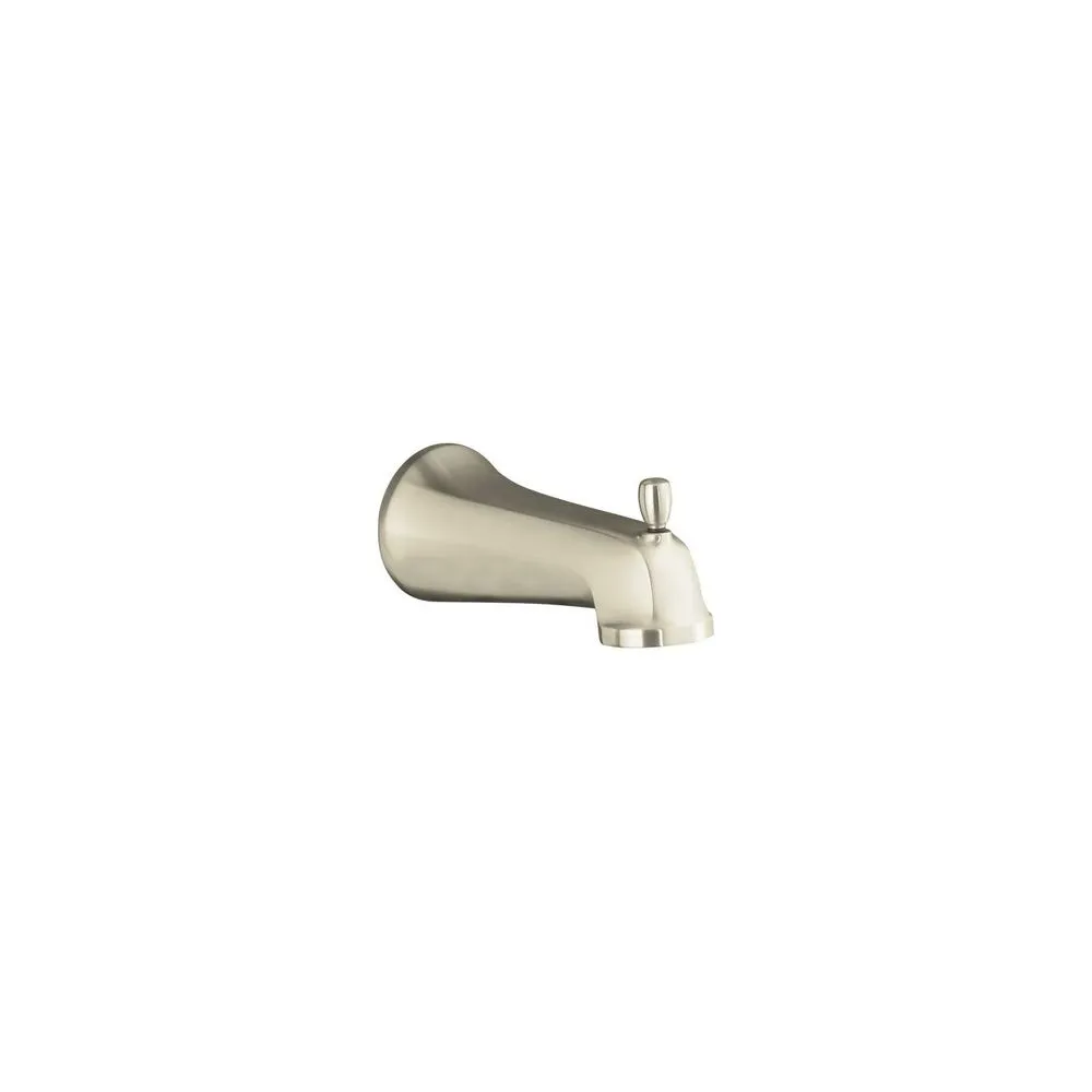 KOHLER K-10589-BN Bancroft Wall-Mount Diverter Bath Spout, Vibrant Brushed Nickel