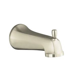 KOHLER K-10589-BN Bancroft Wall-Mount Diverter Bath Spout, Vibrant Brushed Nickel