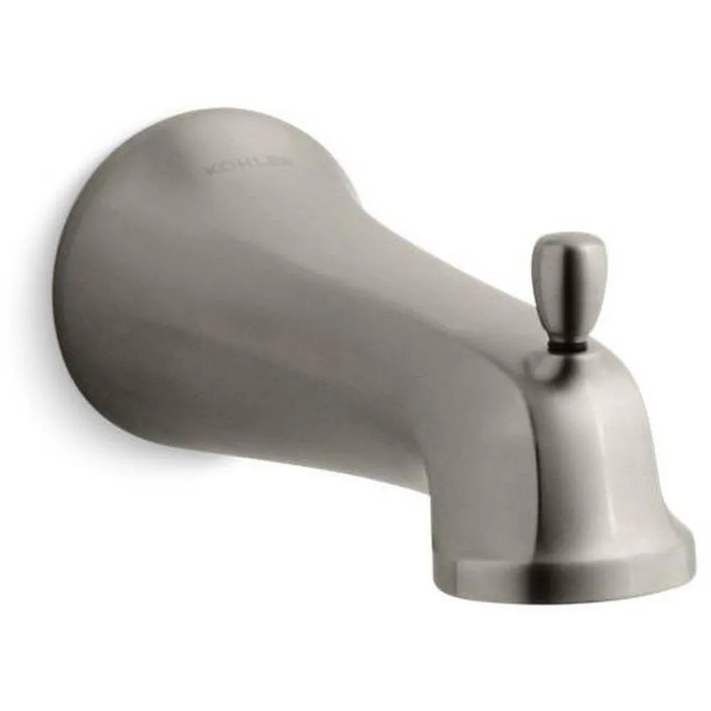 KOHLER K-10589-BN Bancroft Wall-Mount Diverter Bath Spout, Vibrant Brushed Nickel