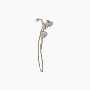 kohler K-23219-G-BV Purist 3-Spray Patterns 6 in. Dual Wall Mount Shower Heads w/1.75 GPM in Vibrant Brushed Bronze