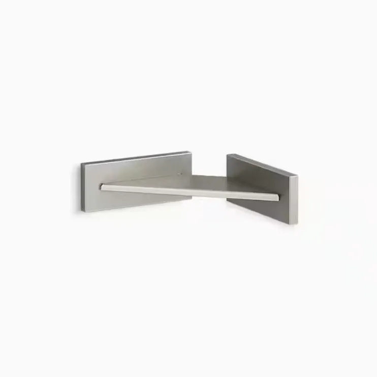 Kohler K-23287-BN Square Metal Bath Accessory Set, Vibrant Brushed Nickel