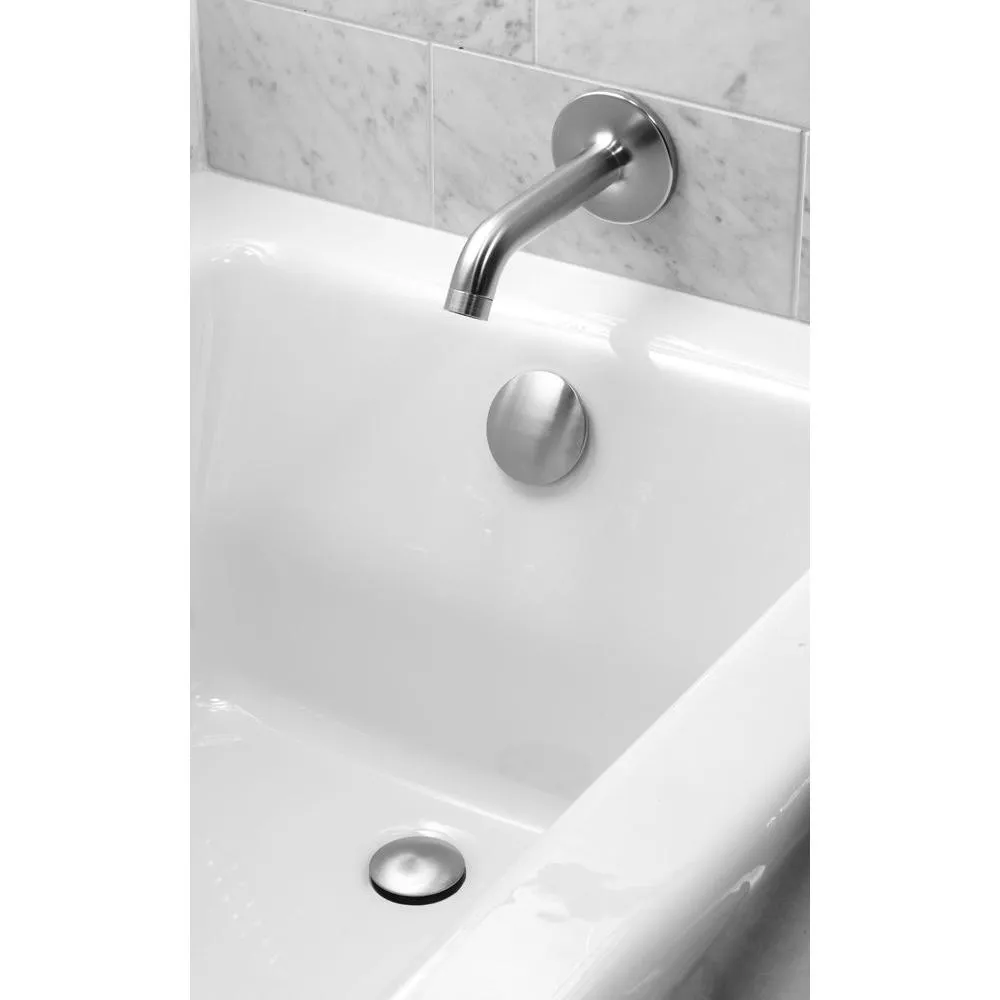 KOHLER K-7259-BN Clearflo Brass Toe Tap Bath Drain, Vibrant Brushed Nickel