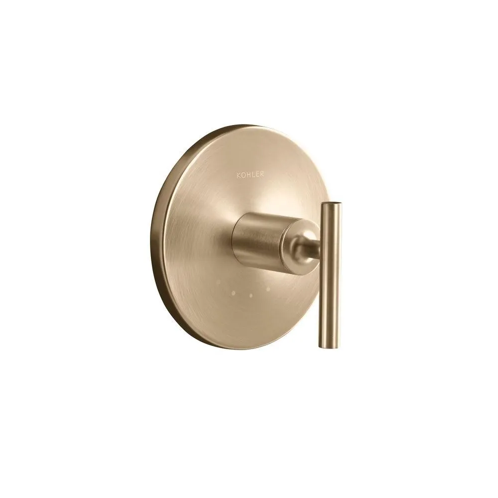 KOHLER K-T14488-4-BV Purist Thermostatic Valve Trim, Vibrant Brushed Bronze