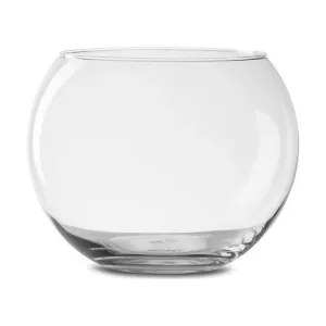 Libbey 1750031 Clear Glass 12" Bubble Ball Floral Vase