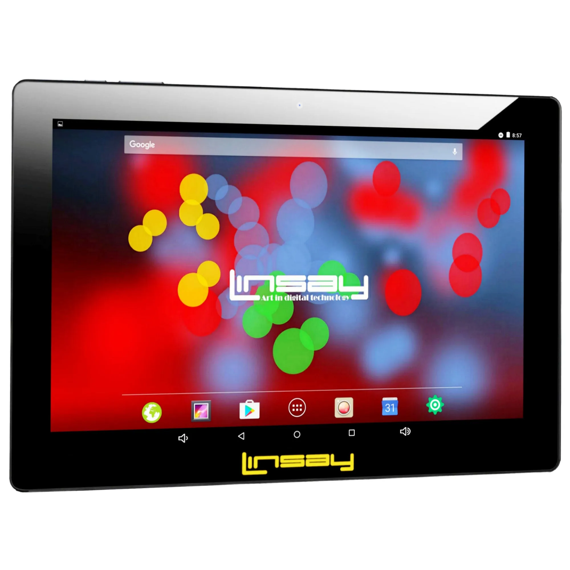 Linsay F10XIPS 10.1" 1280x800 IPS Touchscreen 16GB Tablet Android 6.1