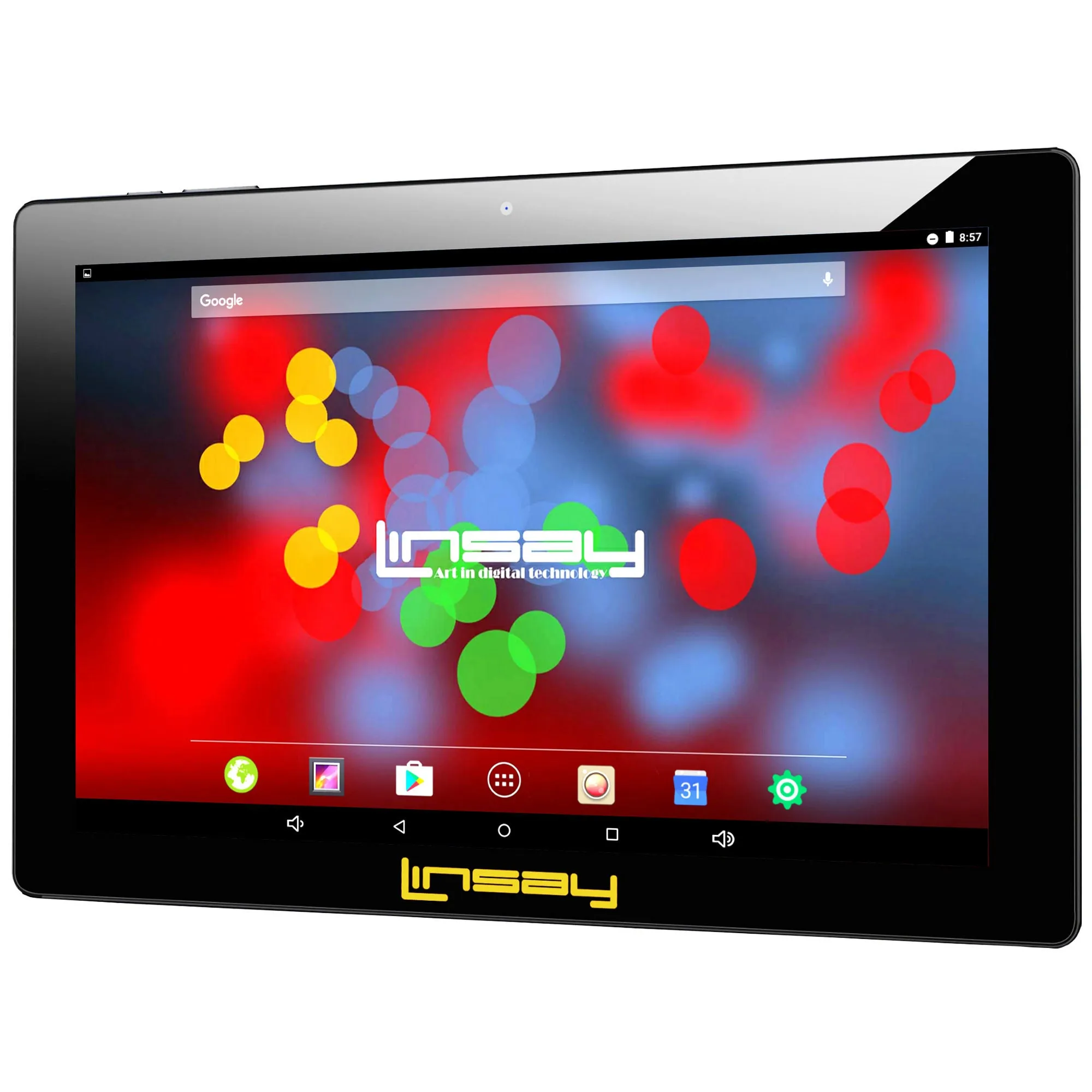 Linsay F10XIPS 10.1" 1280x800 IPS Touchscreen 16GB Tablet Android 6.1