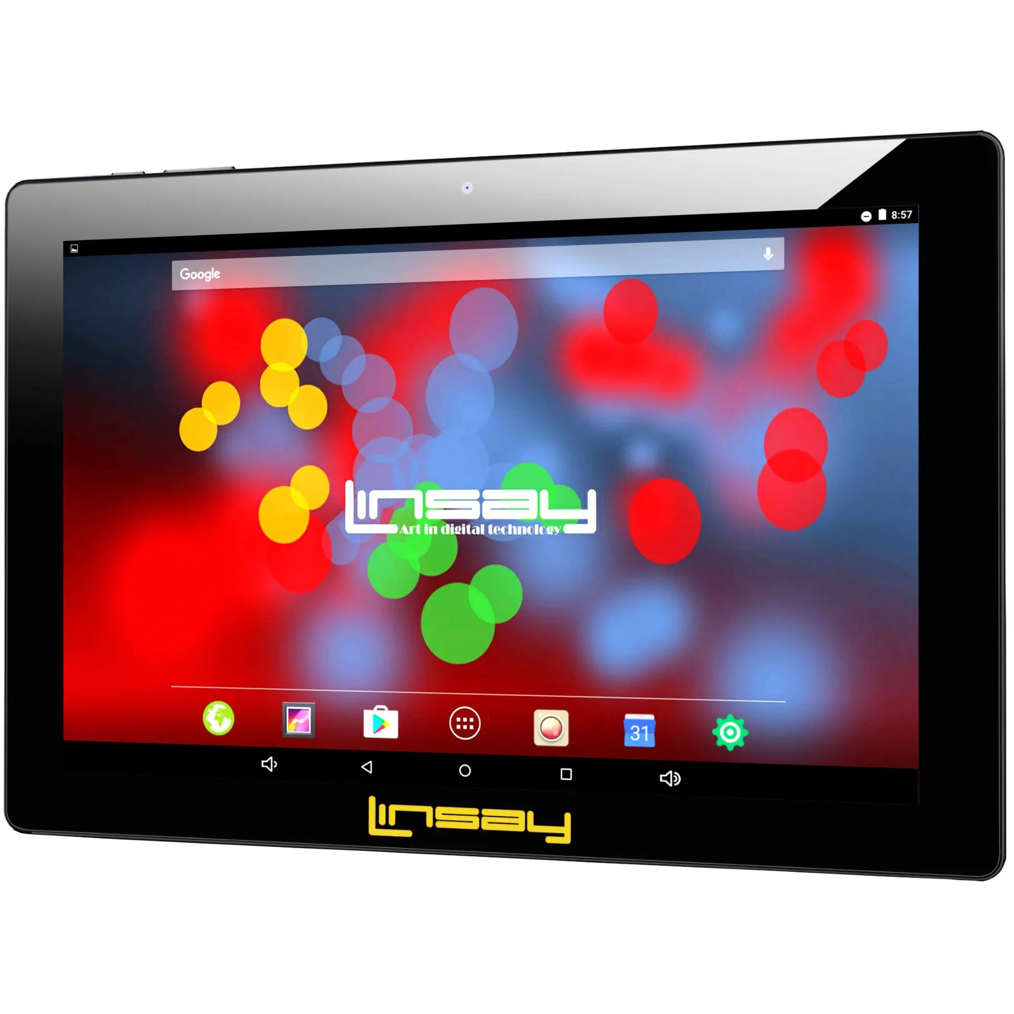 Linsay F10XIPS 10.1" 1280x800 IPS Touchscreen 16GB Tablet Android 6.1