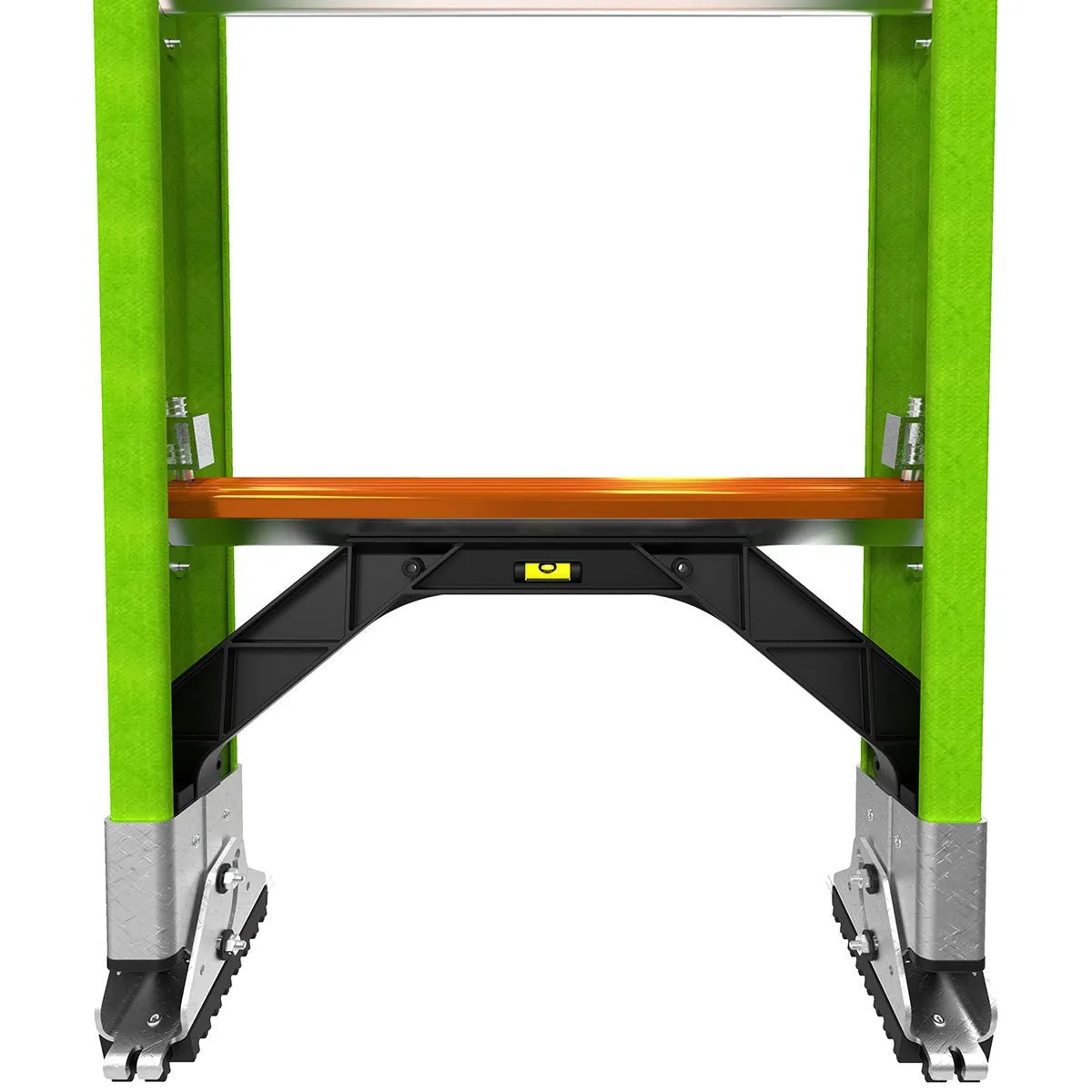 Little Giant 17916-303- HYPERLITE, 16' - CSA Grade IAA - 375 lb/170 kg Rated, Fiberglass Extension Ladder with GROUND CUE, Rub Strips, and SURE-SET Feet
