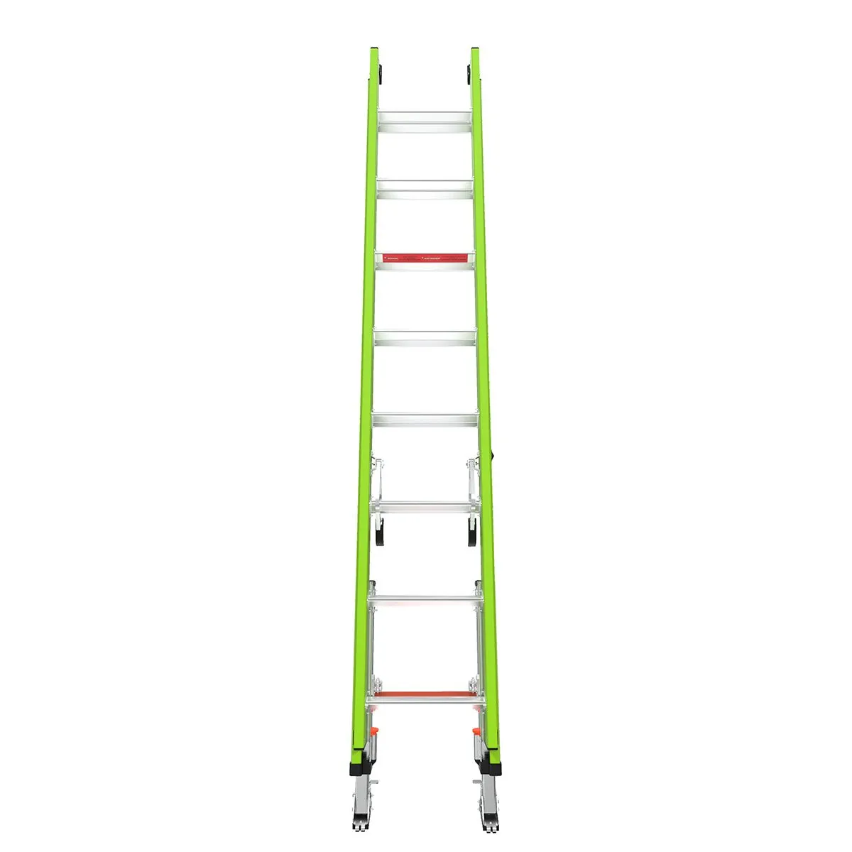 Little Giant 17916-303- HYPERLITE, 16' - CSA Grade IAA - 375 lb/170 kg Rated, Fiberglass Extension Ladder with GROUND CUE, Rub Strips, and SURE-SET Feet