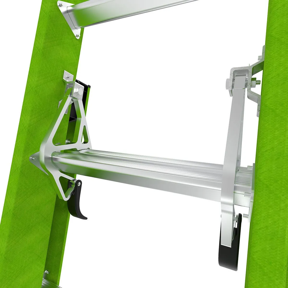 Little Giant 17916-303- HYPERLITE, 16' - CSA Grade IAA - 375 lb/170 kg Rated, Fiberglass Extension Ladder with GROUND CUE, Rub Strips, and SURE-SET Feet