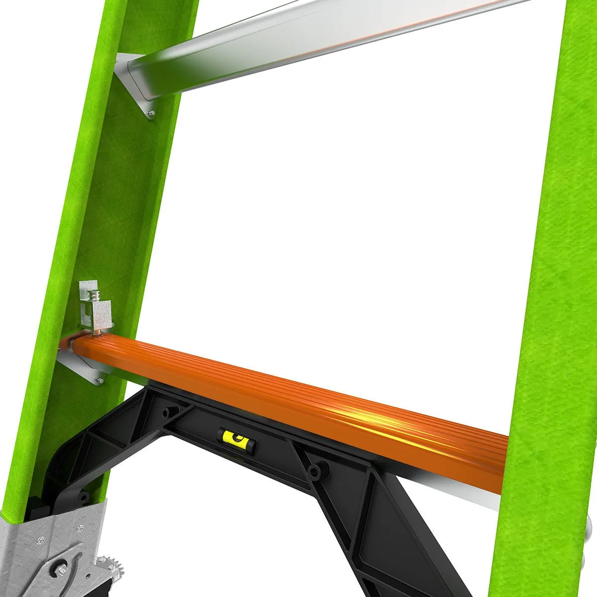 Little Giant 17916-303- HYPERLITE, 16' - CSA Grade IAA - 375 lb/170 kg Rated, Fiberglass Extension Ladder with GROUND CUE, Rub Strips, and SURE-SET Feet