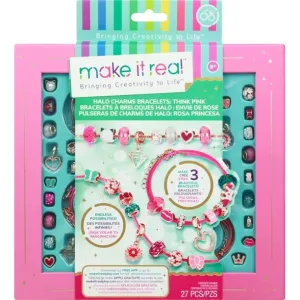 Make It Real MIR1722 Halo Charms Bracelets, Think Pink