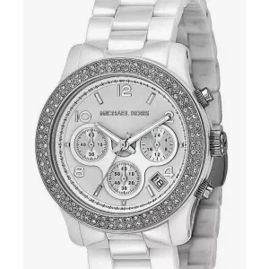 Michael Kors Runway White Dial White Ceramic Women's Watch MK5188
