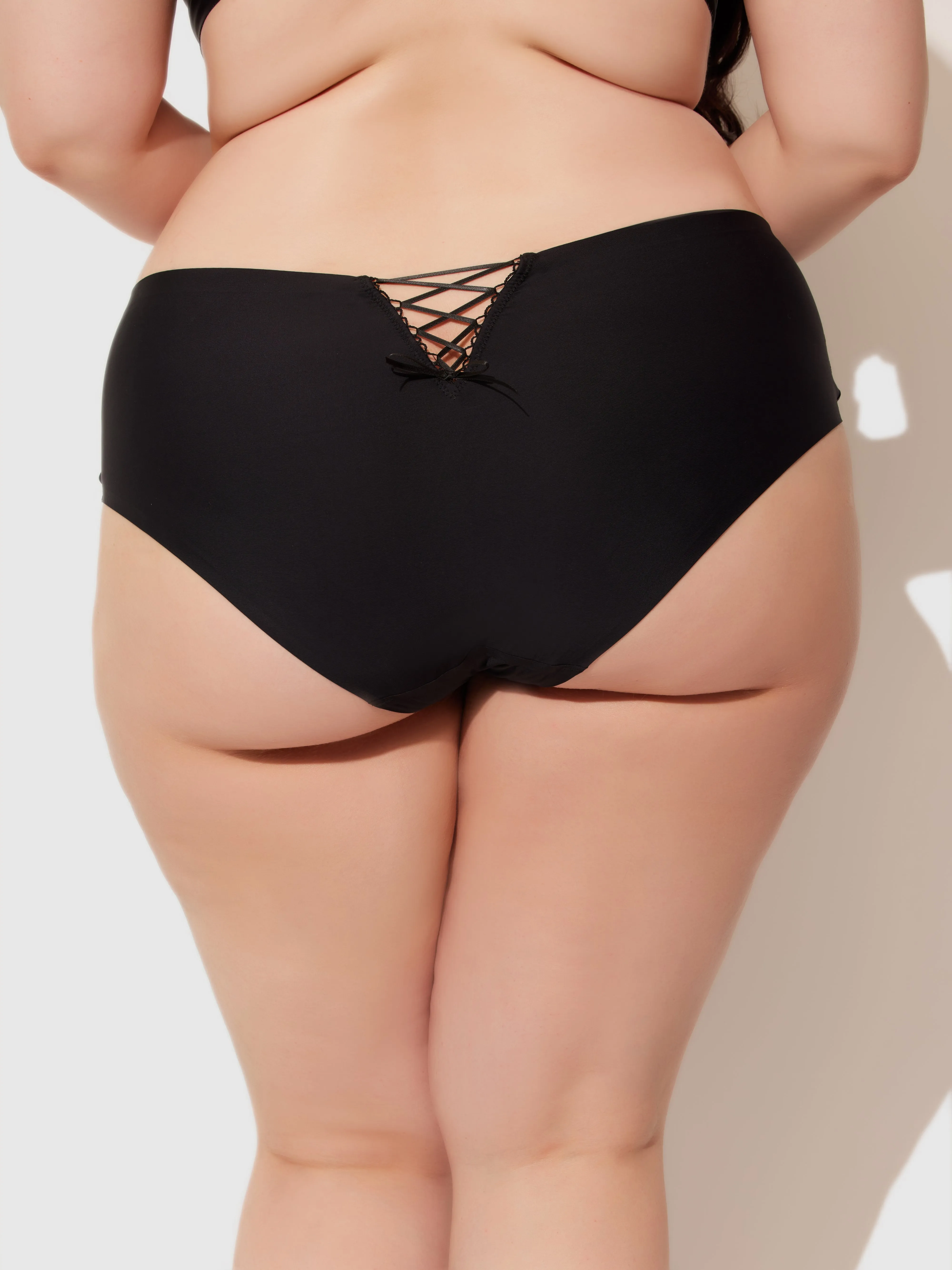 Natalia Micro Lace Up Back Hipster