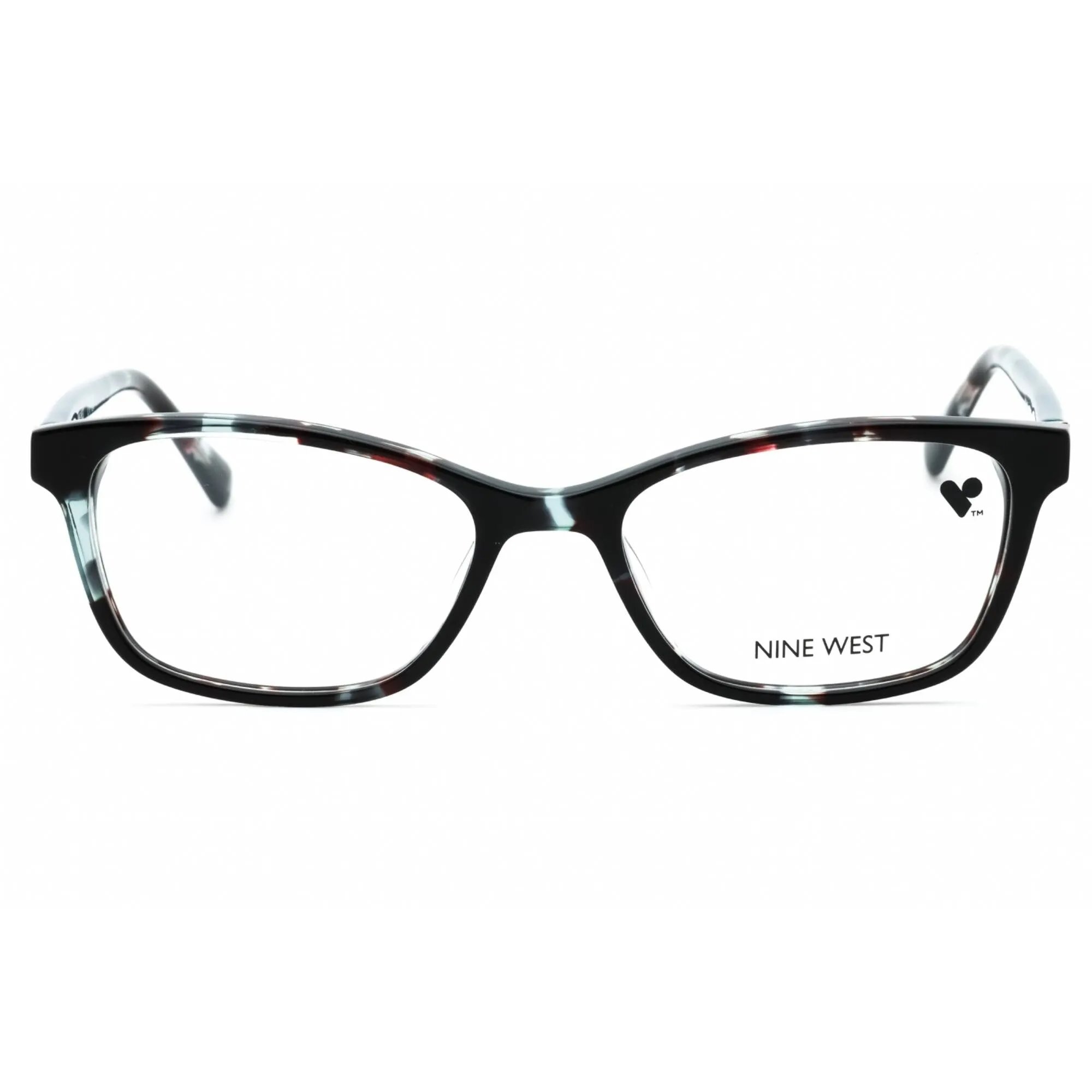 Nine West Women's Eyeglasses - Aqua Tortoise Acetate Rectangular Frame | NW5199 450