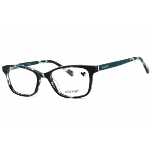 Nine West Women's Eyeglasses - Aqua Tortoise Acetate Rectangular Frame | NW5199 450