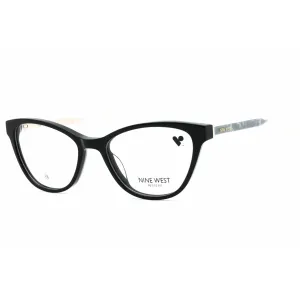 Nine West Women's Eyeglasses - Black Plastic Full Rim Cat Eye Shape Frame| NW5217 001