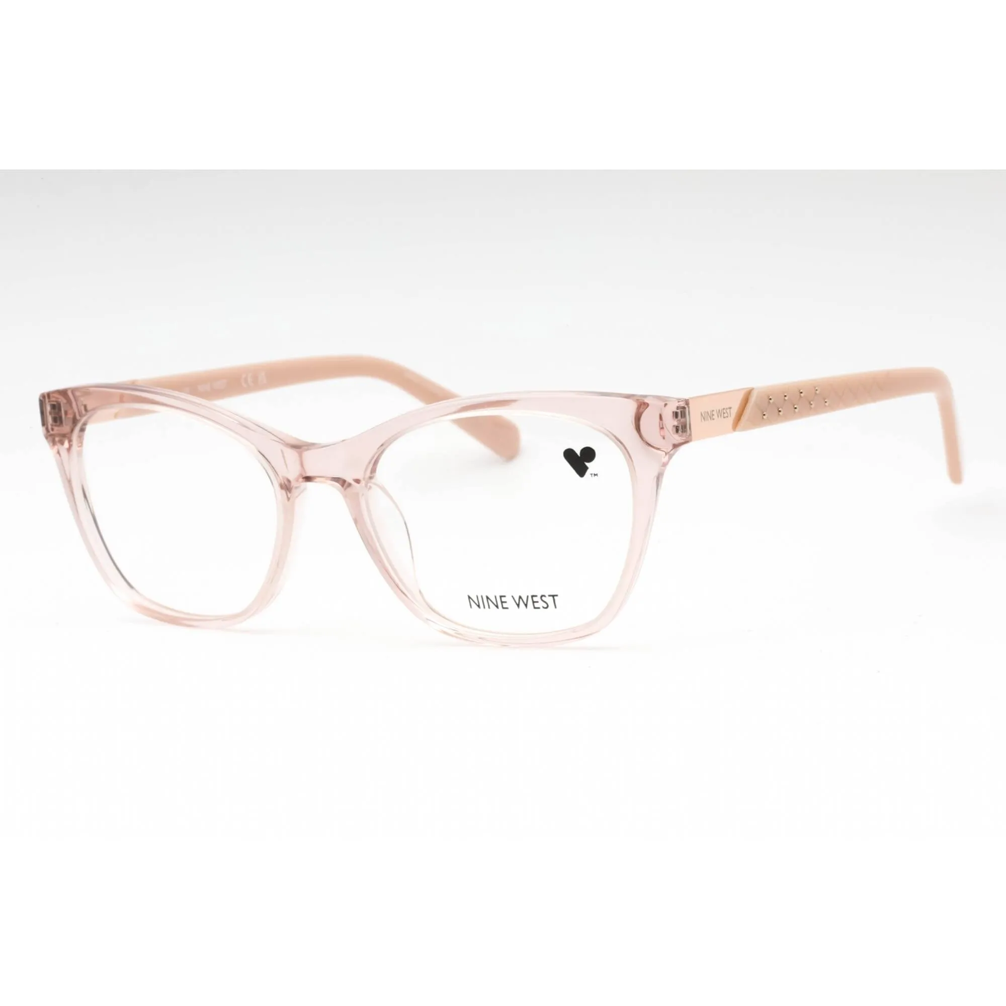 Nine West Women's Eyeglasses - Crystal Blush Plastic Cat Eye Full Rim | NW5204 277