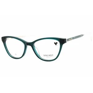 Nine West Women's Eyeglasses - Crystal Emerald Plastic Full Rim Cat Eye | NW5217 340