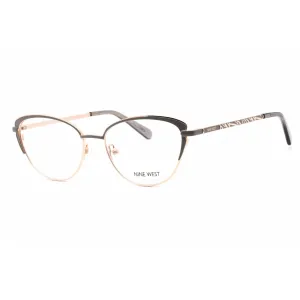 Nine West Women's Eyeglasses - Full Rim Grey/Rose Gold Metal Cat Eye | NW1104 014