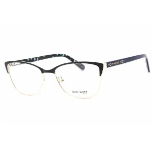 Nine West Women's Eyeglasses - Satin Sold Navy Metal Cat Eye Frame | NW8011 400