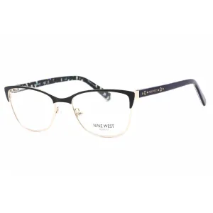 Nine West Women's Eyeglasses - Satin Solid Navy Cat Eye Full Rim Frame | NW8011 400