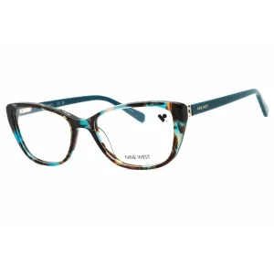 Nine West Women's Eyeglasses - Teal Tortoise Acetate Cat Eye Shape Frame | NW5206 234