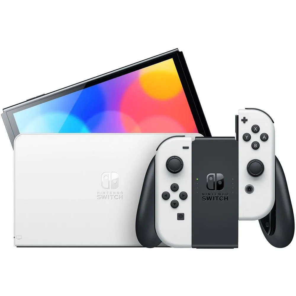 Nintendo HEGSKAAAA OLED w/ White Joy-Con White, Nintendo Switch