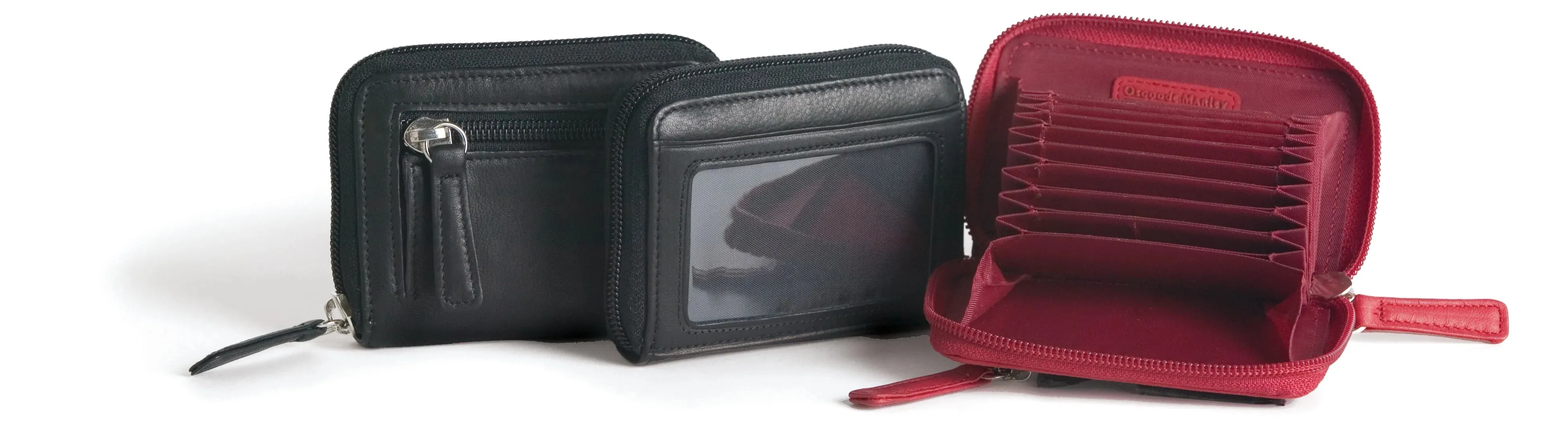 Osgoode Marley RFID Zippered Accordion Card File Wallet- 1248