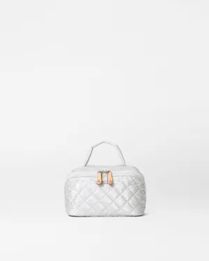Oyster Metallic Metro Accordion Cosmetic