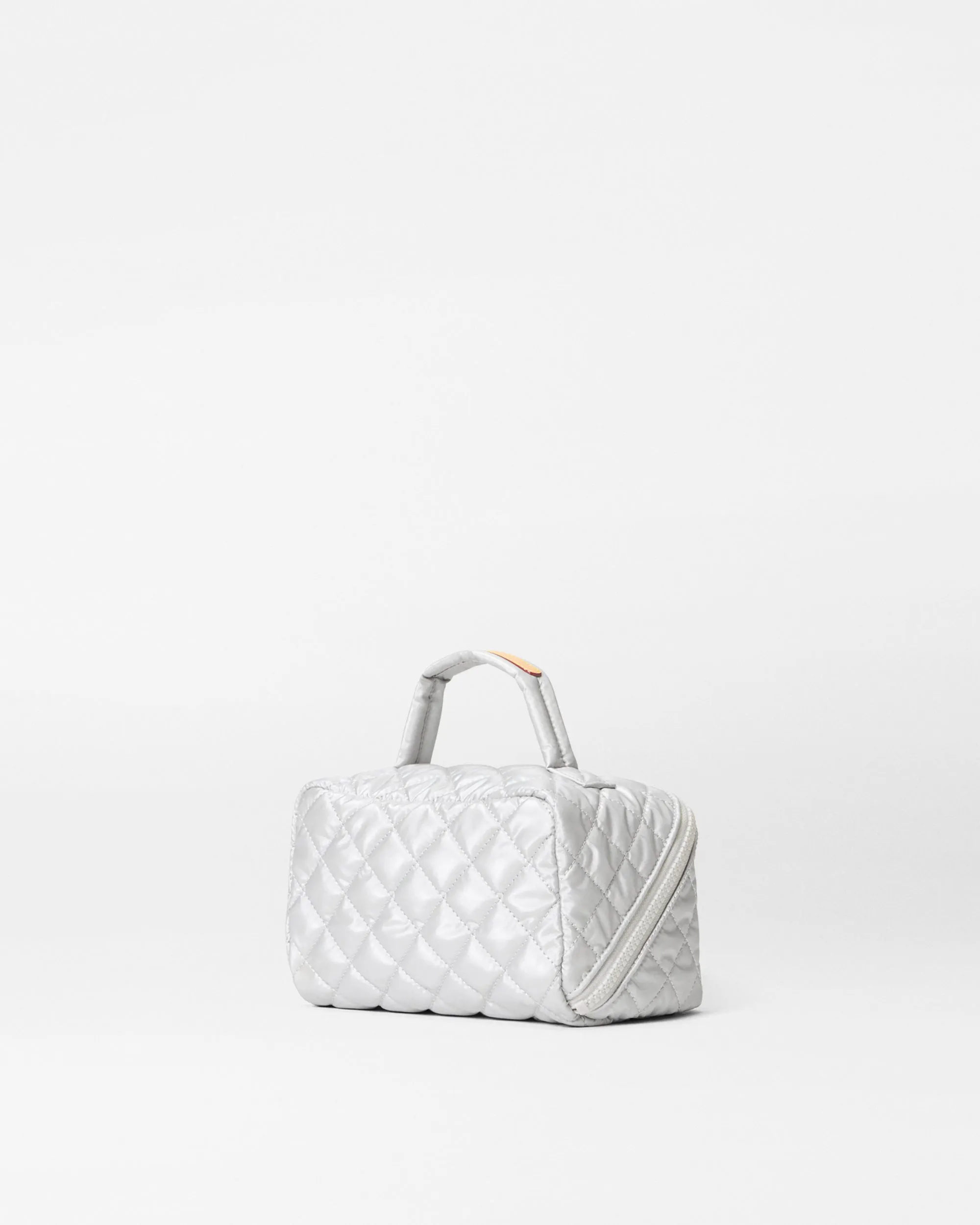 Oyster Metallic Metro Accordion Cosmetic