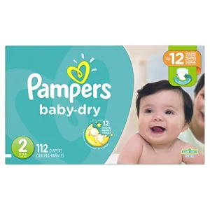 Pampers Baby Dry Diapers, Size 2, 112 Diapers - Soft Inside and Out