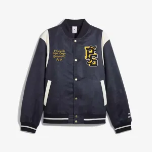 Puma | PUMA x STAPLE VARSITY JACKET  { NEW NAVY