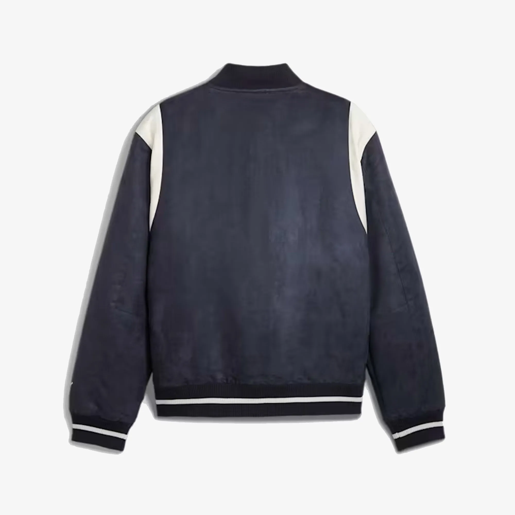 Puma | PUMA x STAPLE VARSITY JACKET  { NEW NAVY