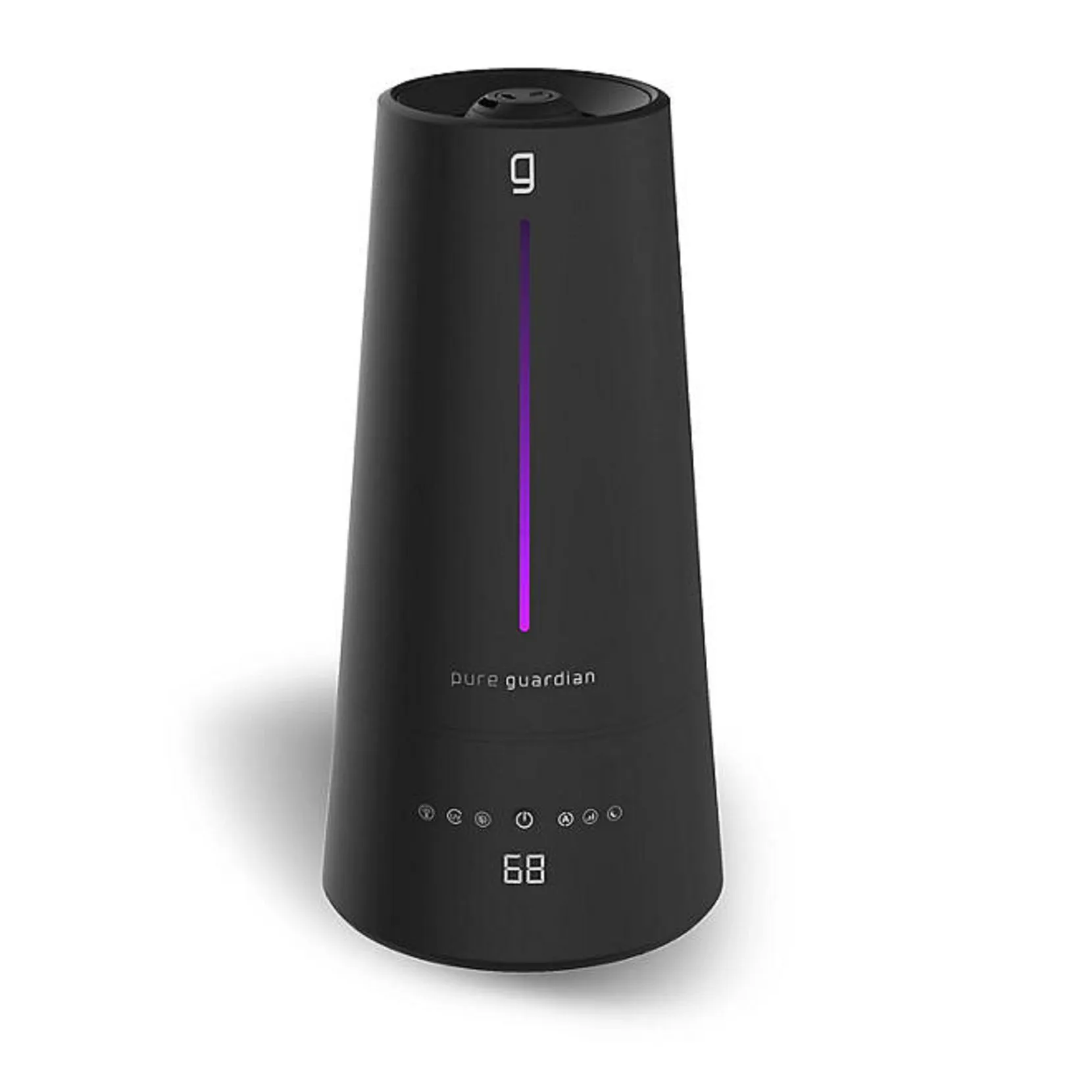 Pure Guardian H5665B 1.5 Gal. Warm and Cool Mist Ultrasonic Humidifier with Humidistat and UV-C