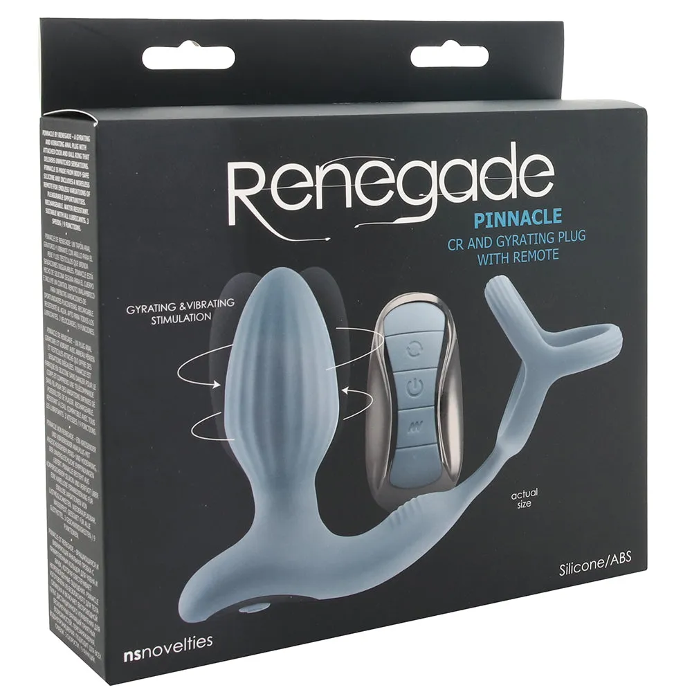 Renegade Pinnacle Cock Ring and Gyrating Plug