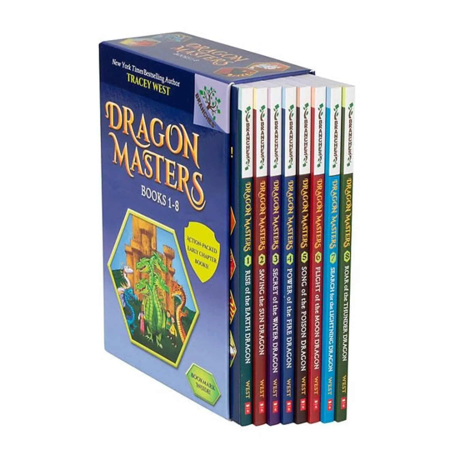 Scholastic Dragon Masters Library Box Set: Books 1-8 by Tracey West (Paperback)